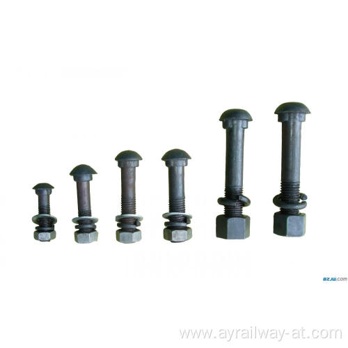 Railway Material Joint Bolts High Tensile Bolts for Railway Factory